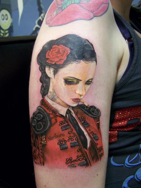 tattoos/ - Viveros - Bull Fight Her - 92183